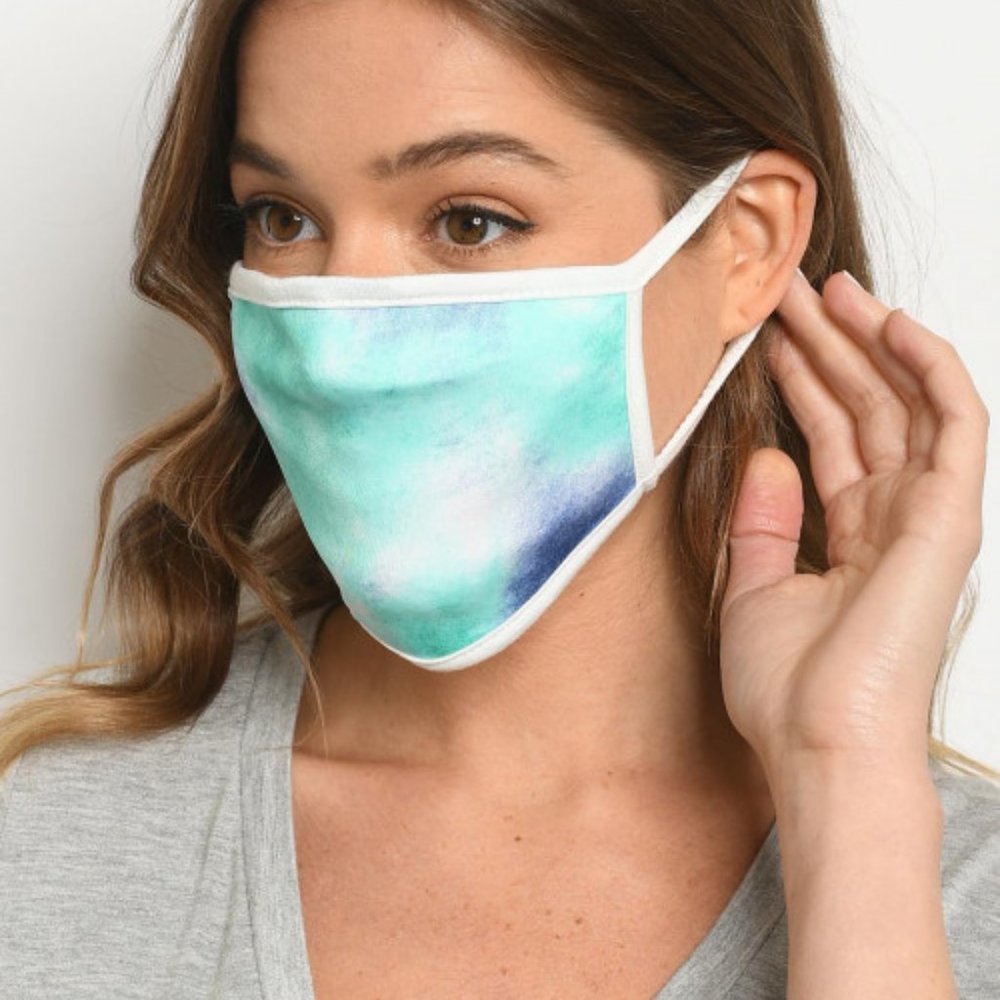 NAVY MINT REUSABLE FACE MASK FOR ADULTS